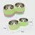 Tigela Dupla Inox para Gatos e Cães Pequenos – Comedouro e Bebedouro Antiderrapante | Base Ergonômica e Fácil de Limpar - loja online