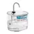 Imagem do Fonte Bebedouro Automático com Filtro Silencioso 2,2L para Gatos e Cães - Inox & Transparente