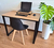 Escritorio EASY 1 metro natural / negro - comprar en línea
