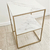 Mesa auxiliar 40x40 con estante - tienda online