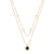 Colar duplo BV dourado-inspiração