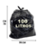 Saco de Lixo 100 Litros Reforçado Pacote 100 Un 70x90 - Distribuidora Total Pro