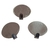 Perchitas x3 acero oval 4,5 cm