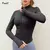 Imagem do Peeli jaqueta esportiva de manga longa feminina com zíper – camisa fitness para yoga no inverno