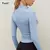 Peeli jaqueta esportiva de manga longa feminina com zíper – camisa fitness para yoga no inverno - comprar online