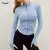 Peeli jaqueta esportiva de manga longa feminina com zíper – camisa fitness para yoga no inverno