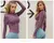 Peeli jaqueta esportiva de manga longa feminina com zíper – camisa fitness para yoga no inverno - AXTRA