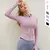Peeli jaqueta esportiva de manga longa feminina com zíper – camisa fitness para yoga no inverno - AXTRA