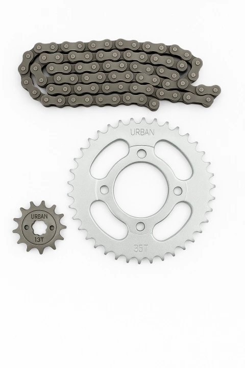 KIT DE TRANSMISION CON CADENA GILERA SMASH 110 Z.35 - Z.13 428 L x 118