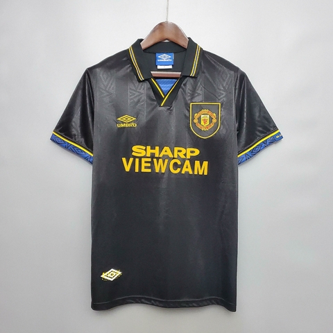 Camisa Retrô Manchester United 93/95 Away Umbro - Preto - comprar online