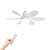 Ventilador de Teto com 6 Pás e Lâmpada - 16W Bivolt 127V/220V