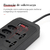 Extensão de aparelho WKC-5221 com 5 plugues e 2 USB tipo C - COIBEU