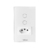 Interruptor Inteligente Tuya com Tomada (2 Vias) - Branco