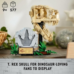LEGO Set Jurassic World 76964 Fósseis de Dinossauros T-Rex Caveira