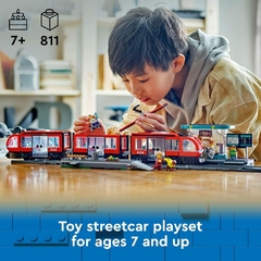 LEGO 60423 City Trains Bonde e Estação do Centro da Cidade