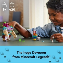 LEGO Set Minecraft 21257 O Confronto com o Devorador 420 peças