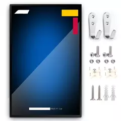 Exibição de montagem em parede para LEGO 42171 Mercedes-AMG F1 W14 - Bloco Mundo