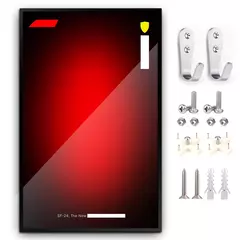 Exibição de montagem em parede para LEGO 42171 Mercedes-AMG F1 W14 - Bloco Mundo