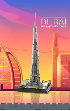 Lego Arquitetura Torre Burj Khalifa de Dubai 555 peças