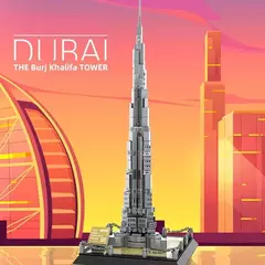 Lego Arquitetura Torre Burj Khalifa de Dubai 555 peças