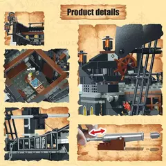 Piratas do Caribe O Pérola Negra 804PCS com 6 figuras Navio de Guerra - loja online