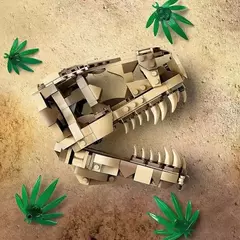 Imagem do LEGO Set Jurassic World 76964 Fósseis de Dinossauros T-Rex Caveira
