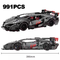 Lamborghinied GTY-01 blocos de montar carro esportivo de corrida 991 peças - comprar online