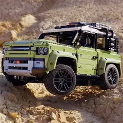 Blocos De Montar Land Rover Defender 90 Off Road Jeep 4x4 - Bloco Mundo