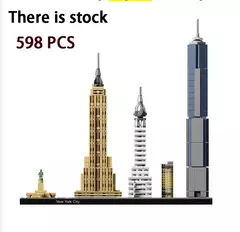 Lego Arquitetura paris dubai londres sydney chicago xangai blocos de construção kit - Bloco Mundo