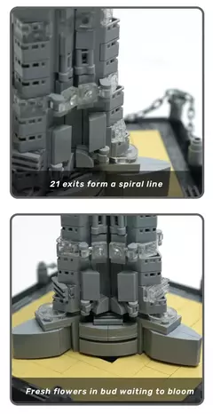 Lego Arquitetura Torre Burj Khalifa de Dubai 555 peças