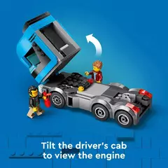 Lego City Caminhão Transportador e Carros Esportivos - 60408 na internet
