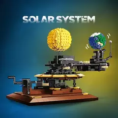 Imagem do Planeta Terra e Lua em Órbita