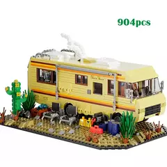 Blocos de montar Breaking Bad RV Adventure, cenário clássico atualizado MOC