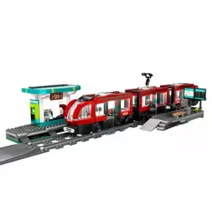 Blocos de montar LEGO City Bonde e Estação do Centro da Cidade - Bloco Mundo