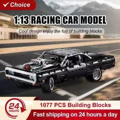 Blocos De Montar Velozes E Furiosos Dodge Charger 1077 Pçs - Bloco Mundo