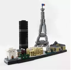 Lego Arquitetura paris dubai londres sydney chicago xangai blocos de construção kit