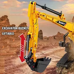 Imagem do modelo de escavadeira montagem blocos de construção moc cidade 1022 peças
