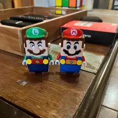 Super mario bros luigi blocos de montar personagens - Bloco Mundo