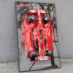 Exibição de montagem em parede para LEGO 42171 Mercedes-AMG F1 W14 - Bloco Mundo