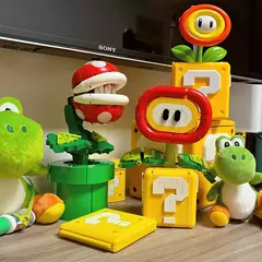 Imagem do Flor De Fogo Super Mario - 348 Peças, 20cm Blocos De Montar