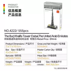 Lego Arquitetura Torre Burj Khalifa de Dubai 555 peças na internet