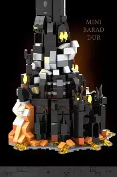 967 peças moc barad dur criativo mini versão do modelo 10333 - Bloco Mundo