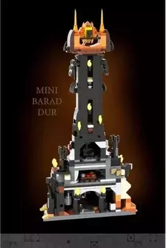967 peças moc barad dur criativo mini versão do modelo 10333 - loja online