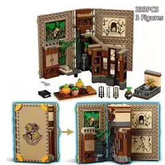 Imagem do livros mágicos, blocos de construção, poções, amuletos, Harry potter Lego