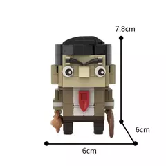 Blocos de montar veículo brickheadz mr bean carro - Bloco Mundo