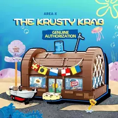 Bob Esponja Desenhos Animados Krusty Krab Restaurante Blocos de Montar