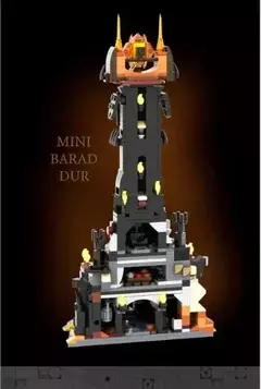 967 peças moc barad dur criativo mini versão do modelo 10333
