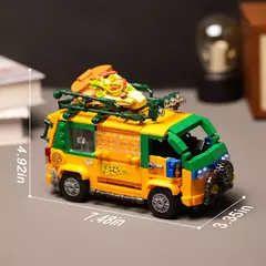 Tartarugas Ninja pizza van caminhão bloco de montar - comprar online