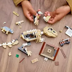 Exposição De Fósseis De Dinossauros Lego Jurassic World -t Rex - Bloco Mundo