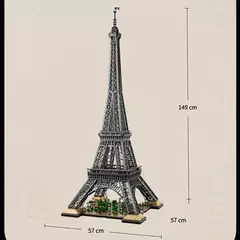 Bloco de Montar Replica Torre Eiffel Paris França 10001 Peças Compatível Lego - comprar online